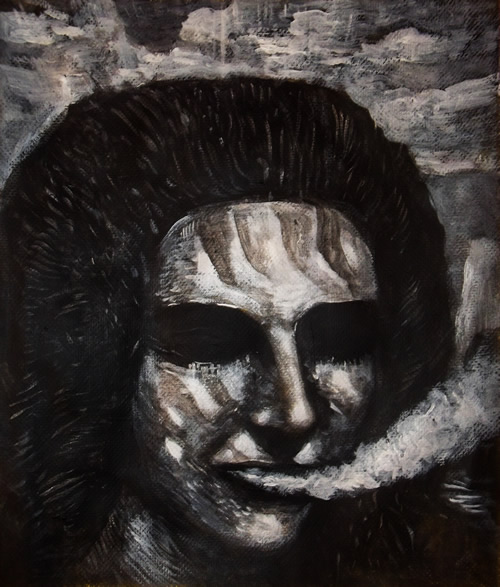 The Veils of Existence and the Breath of Life (painted on drawing pad cover) by William T. Ayton