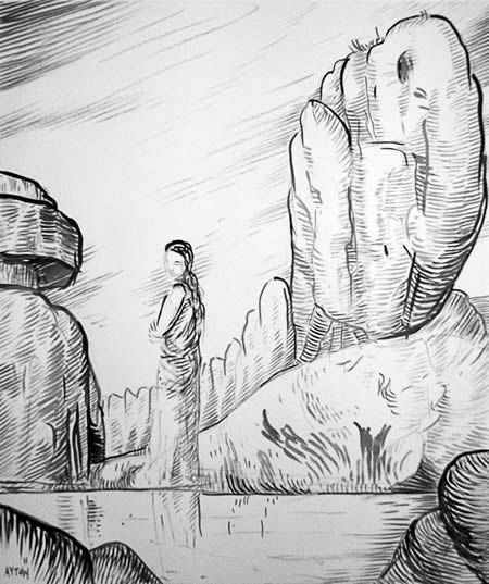 Figure by a Pool by William T. Ayton