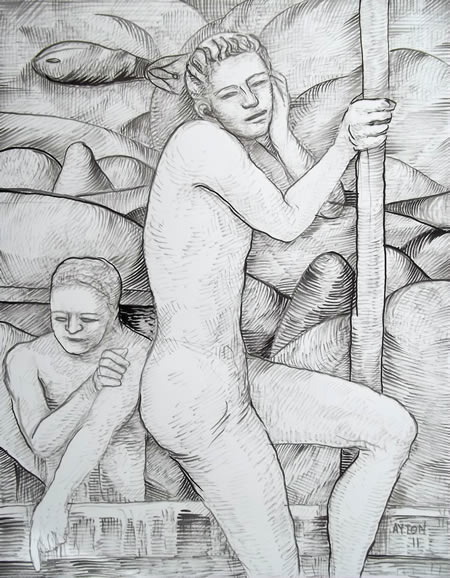 2 Lost Fishermen and the Dirigible Fish by William T. Ayton