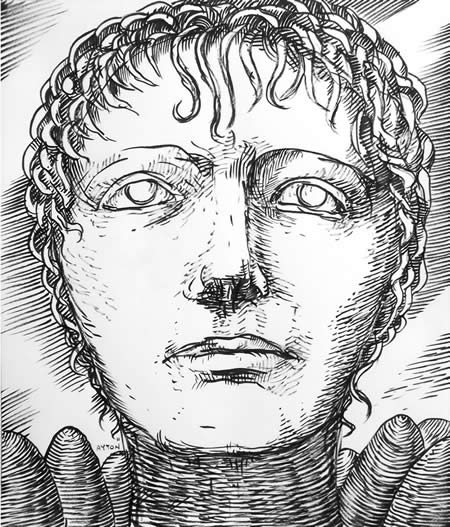 Head From Long Ago and Far Away by William T. Ayton