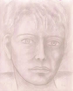 Young Orpheus silverpoint