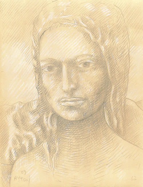 Lilith silverpoint by William T. Ayton