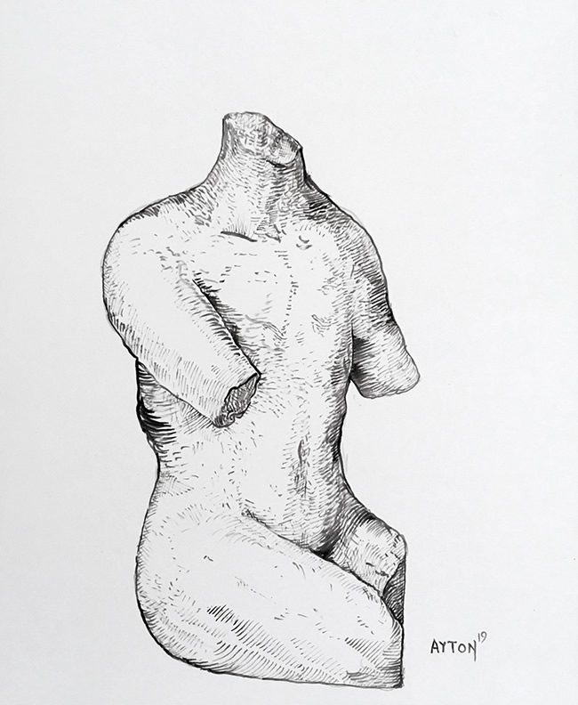 Ancient Ruined Torso by William T. Ayton